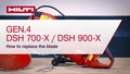 How to replace the blade on DSH 700-X and DSH 900-X.