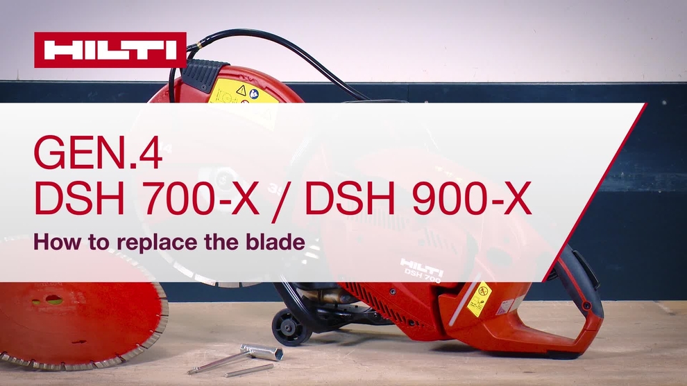 How to replace the blade on DSH 700-X and DSH 900-X.