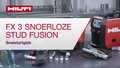 Stud Fusion Fx3 Quick start guide How to (16x9 BE NL) (3007964)