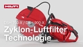 Anleitungsvideo für die Reinigung der Zyklonfilter des DSH 700-X/900-X (G4)