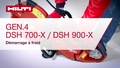 Vidéo didactique montrant le démarrage à froid de la DSH 700-X / 900-X (G4).
