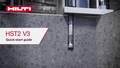 An animated how-to video showing how to install our new HST2 V3 wedge anchor. The video shows the different methods that can be used for installing HST2 Safely. This asset is 16:9 aspect ratio and has a standard Hilti outro for HOL.