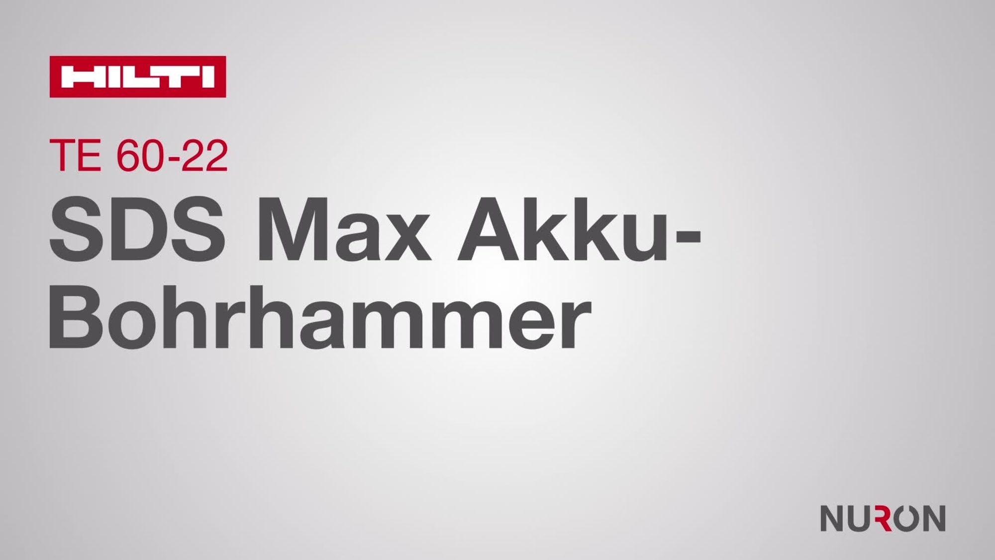 Vidéo promotionnelle du perforateur sans fil TE 60-22 de cinquième génération. 