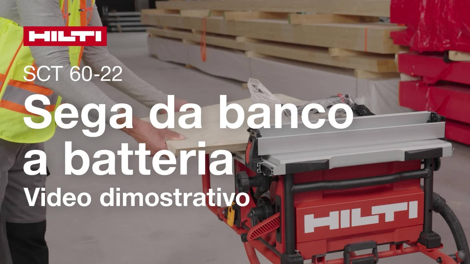 Video di istruzioni su come utilizzare correttamente la sega da banco cordless SCT 60-22. Versione ROW.