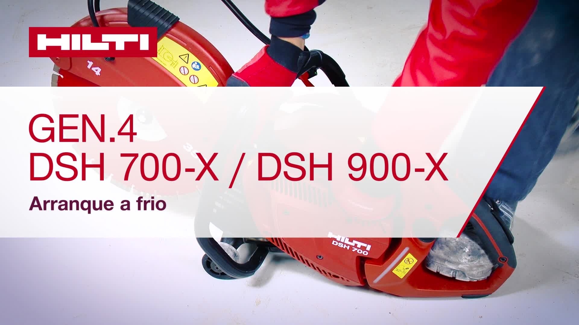 Vídeo instrutivo que mostra como efetuar o arranque a frio das DSH 700-X / 900-X (G4).