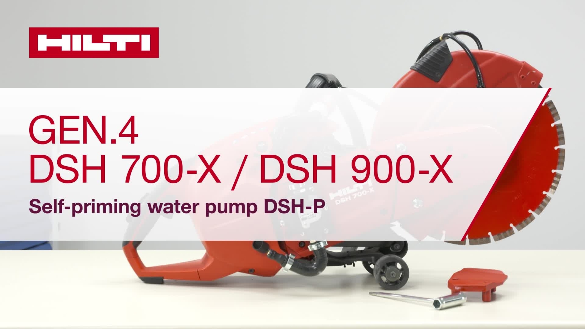 Instructional video showing the self priming water pump of DSH 700-X / 900-X (G4).