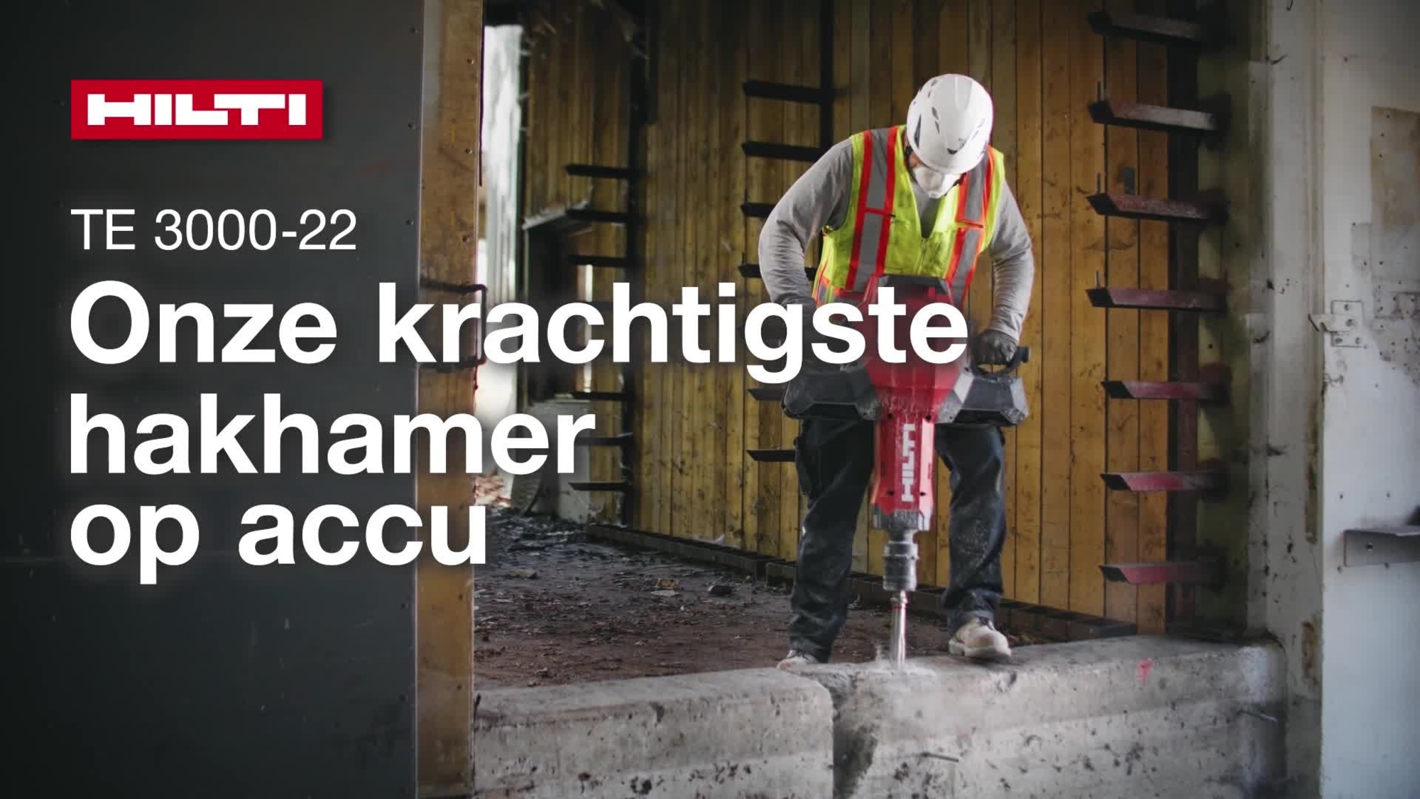 Promotievideo met alle functies en voordelen van de TE 3000-22-accusloophamer.