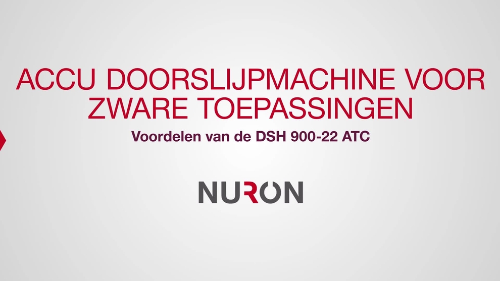 Demonstratie nieuwe DSH 900-22-accu-aangedreven afkortzaag. Video toont functies en voordelen van de allerkrachtigste Nuron accu-aangedreven afkortzaag.