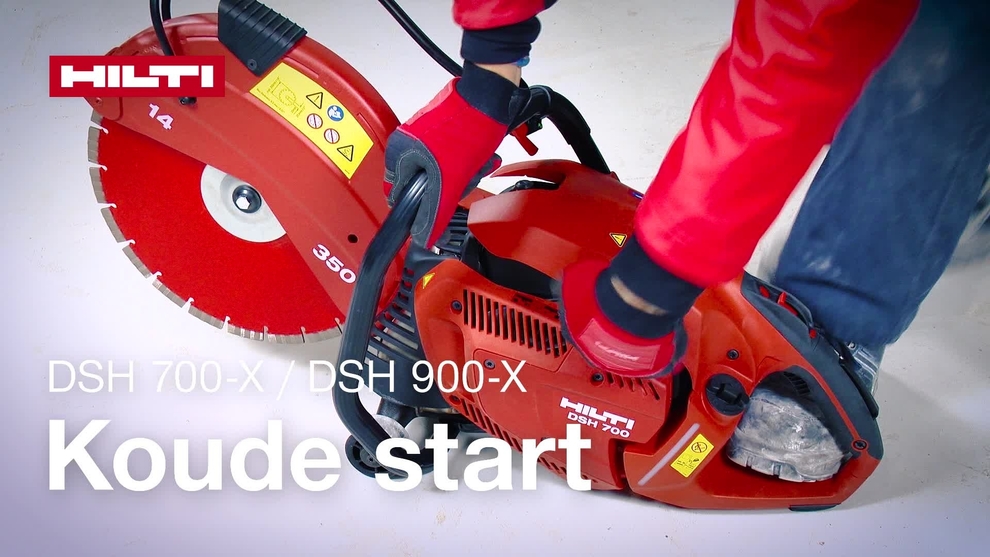 Instructievideo die de koude start van de DSH 700-X / 900-X (G4) toont.