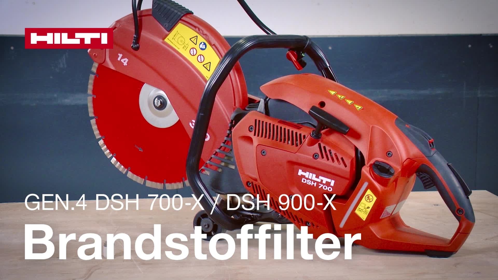Instructievideo over hoe het filter van de DSH 700-X / 900-X (G4) wordt voorzien van brandstof.
