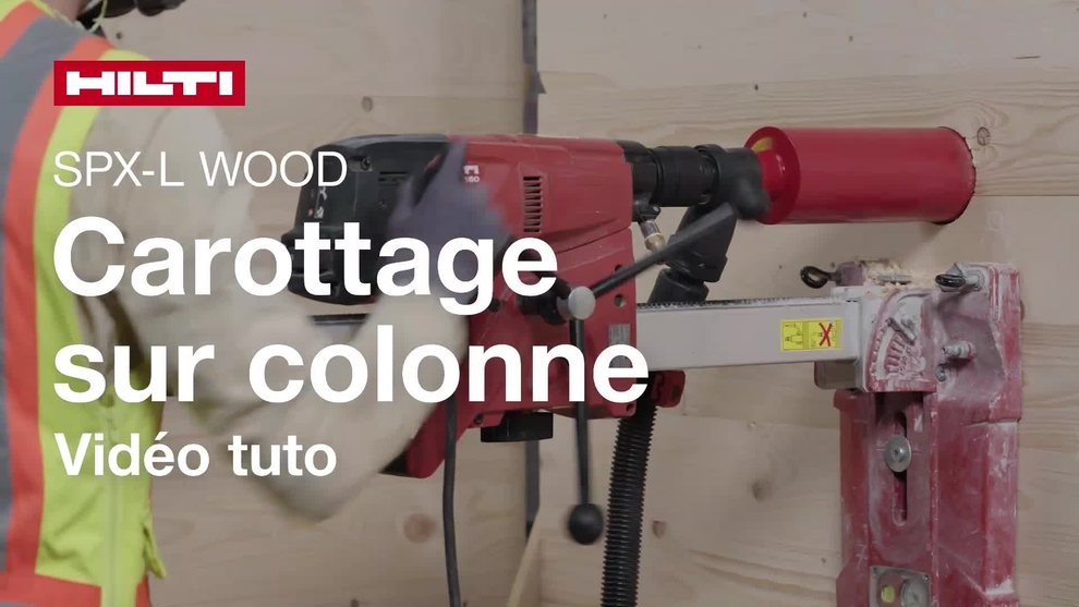 Instructievideo over hoe SPX-rig gebaseerde kernboringen SCX-L Wood te gebruiken.