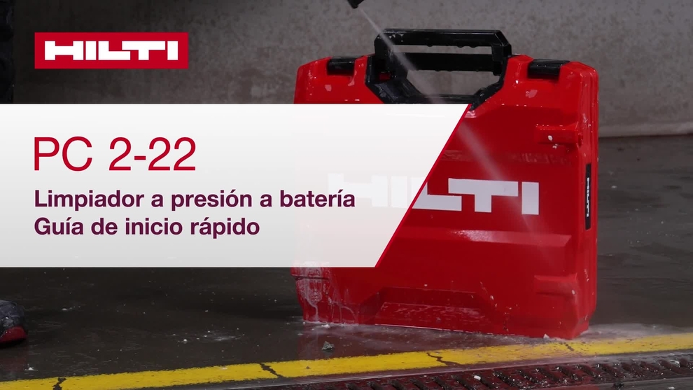 Vídeo sobre cómo operar el limpiador a presión PC 2-22 y realizar un mantenimiento básico.