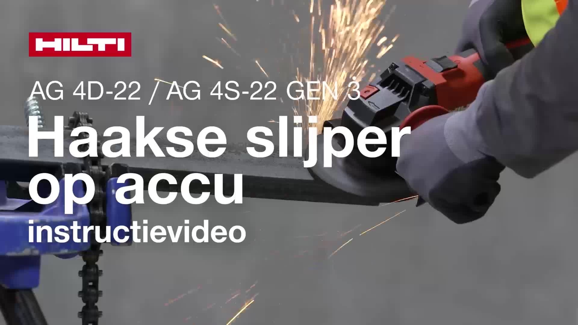 Instructievideo over hoe je de haakse accuslijper AG 4D-22 en AG 4S-22 Gen3 op de juiste manier gebruikt.