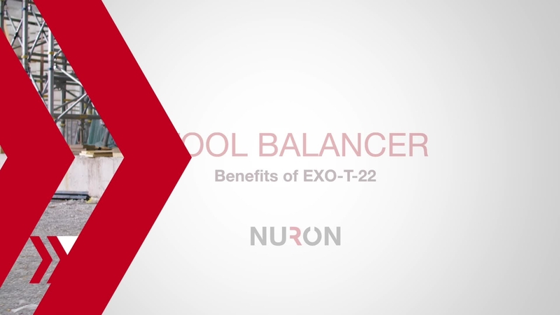 Promotional video for the new NURON EXO-T-22 tool balancer exoskeleton.