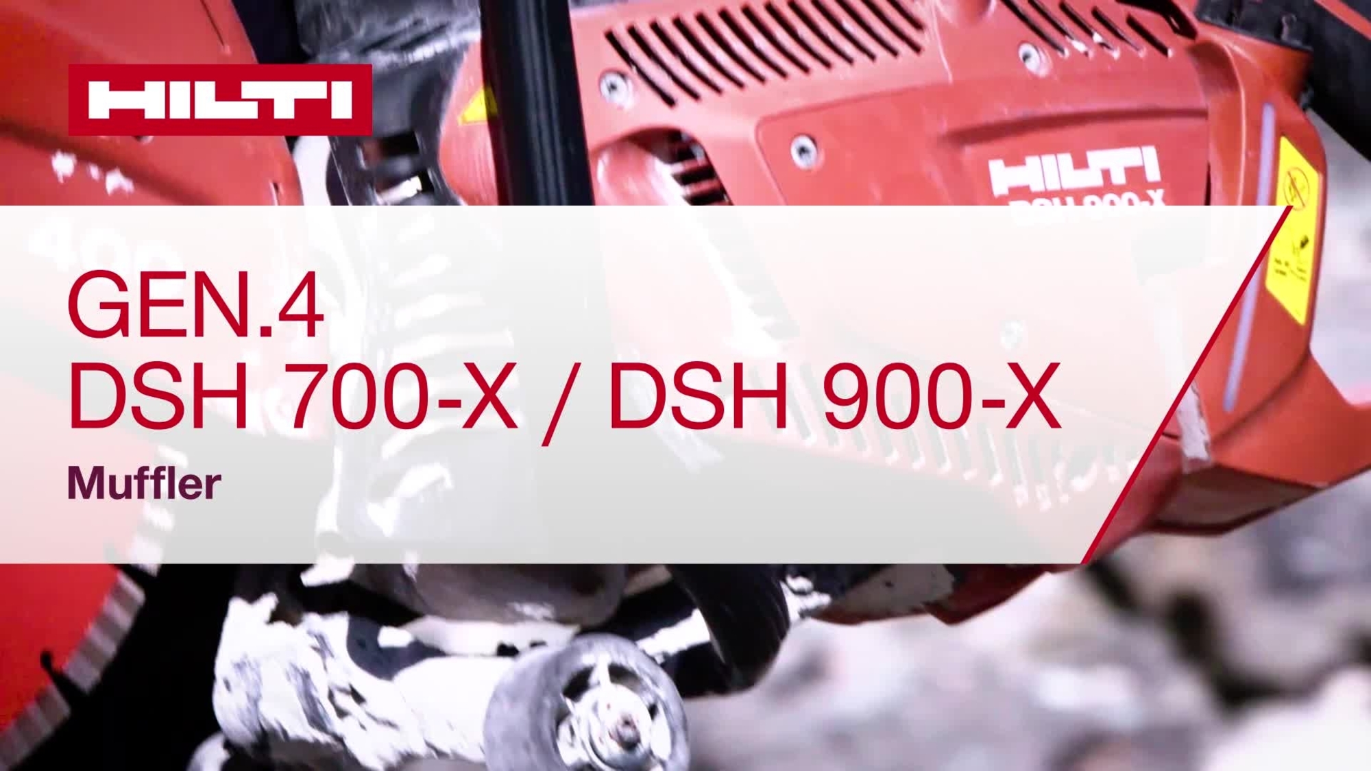 Instructional video showing the silencer of DSH 700-X/900-X (G4).