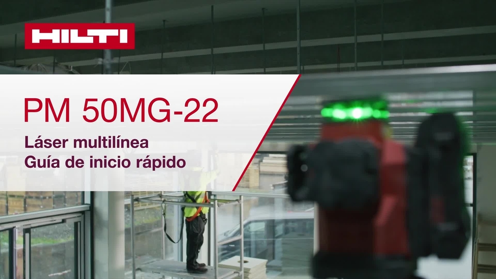 Vídeo de instrucciones sobre cómo utilizar la herramienta PM 50MG-22 láser multilínea desde la configuración hasta la aplicación. Este video presenta una guía de inicio rápido. Esta es la versión para W1 y ROW.
