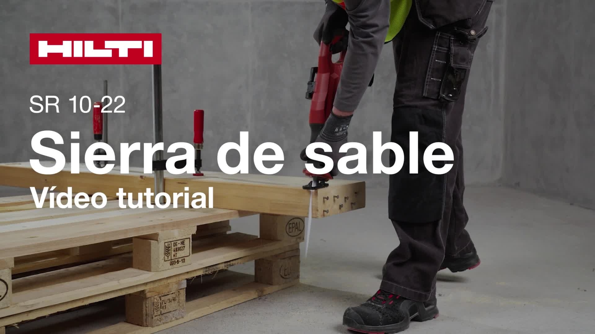 Vídeoguía sobre cómo usar correctamente la sierra de sable a batería SR 10-22.