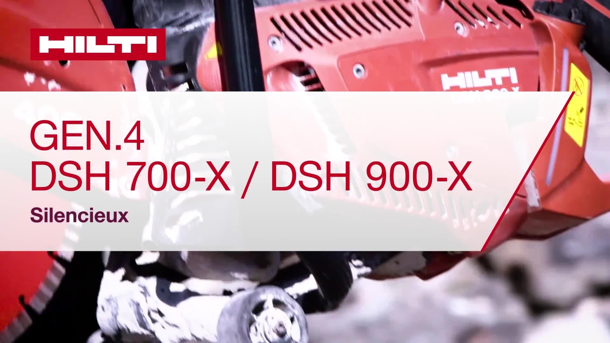 Vidéo didactique sur le silencieux de la DSH 700-X / 900-X (G4).