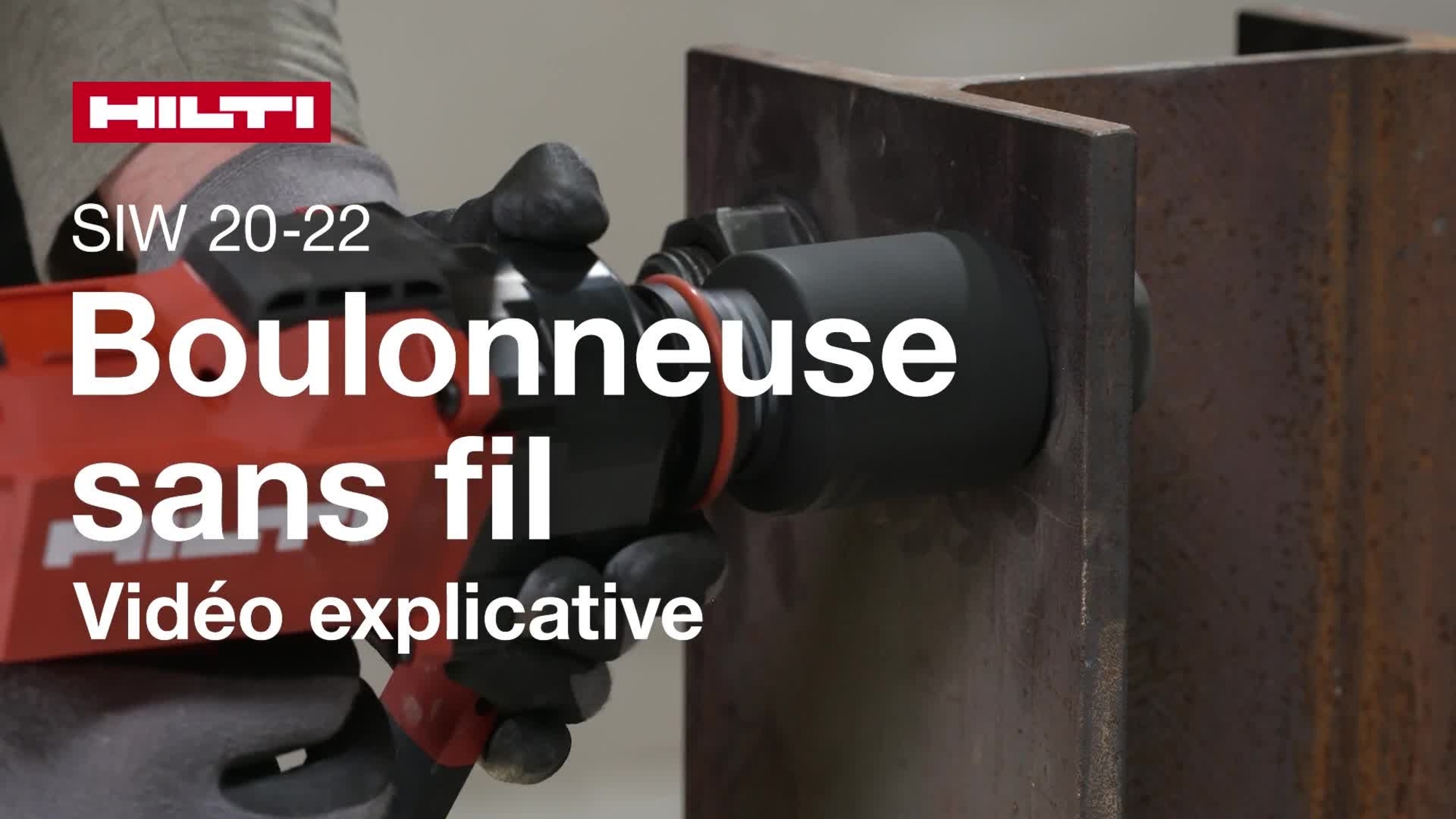 Vidéo d’instructions sur l’utilisation correcte de la boulonneuse à choc sans fil SIW 20-22. Version pour ROW.
