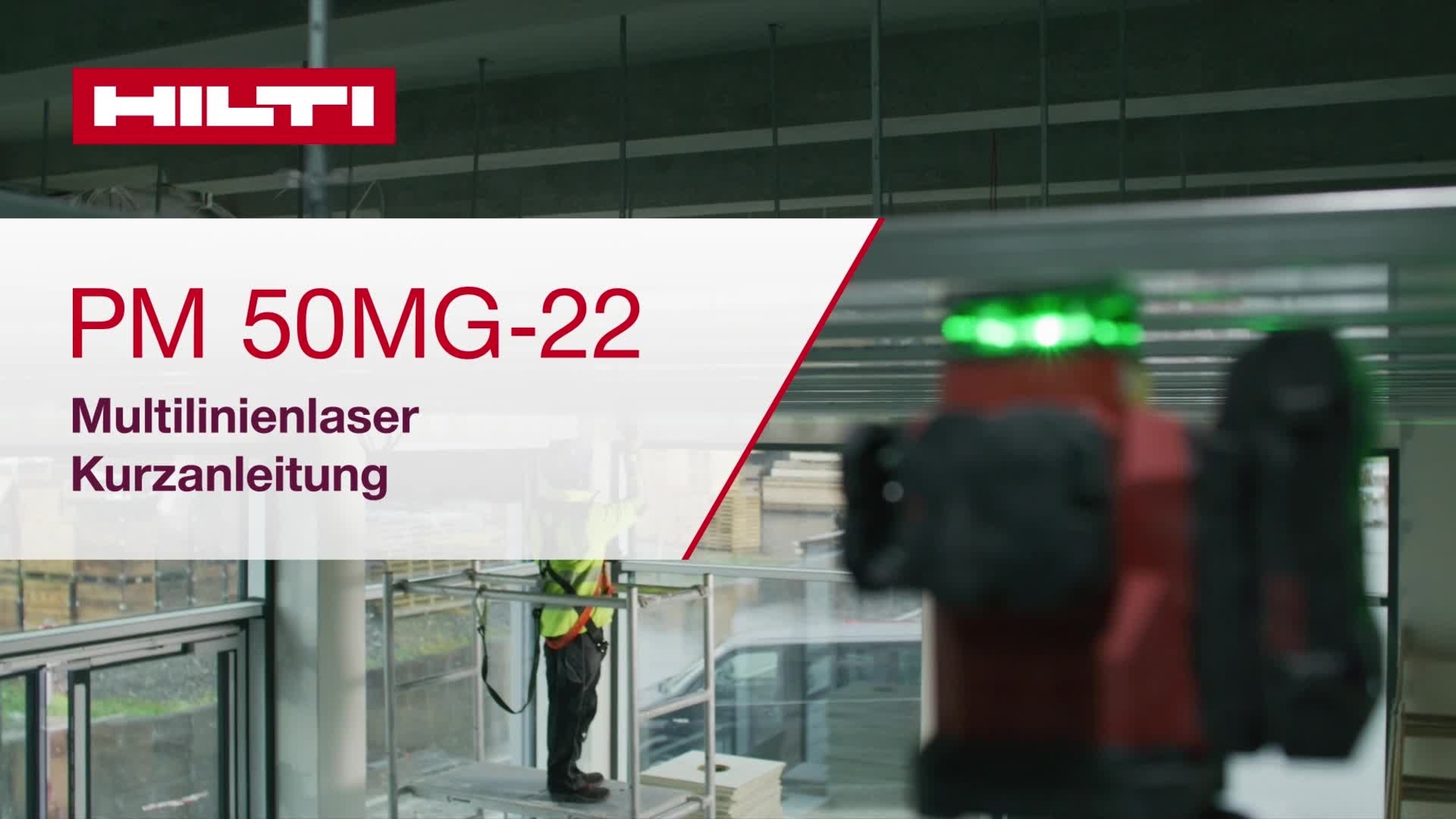 Anleitungsvideo über die Verwendung des Mehrlinienlasers PM 50MG-22 von der Einrichtung bis zur Anwendung. Dieses Video enthält eine Schnellstartanleitung. Dies ist die Version für W1 und ROW.