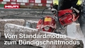Anleitungsvideo für den Wechsel vom Standard- zum Bündigschnittmodus des DSH 700-X/900-X (G4).