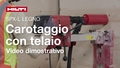 Video didattico sull'uso del carotaggio con telaio SPX SCX-L Wood.