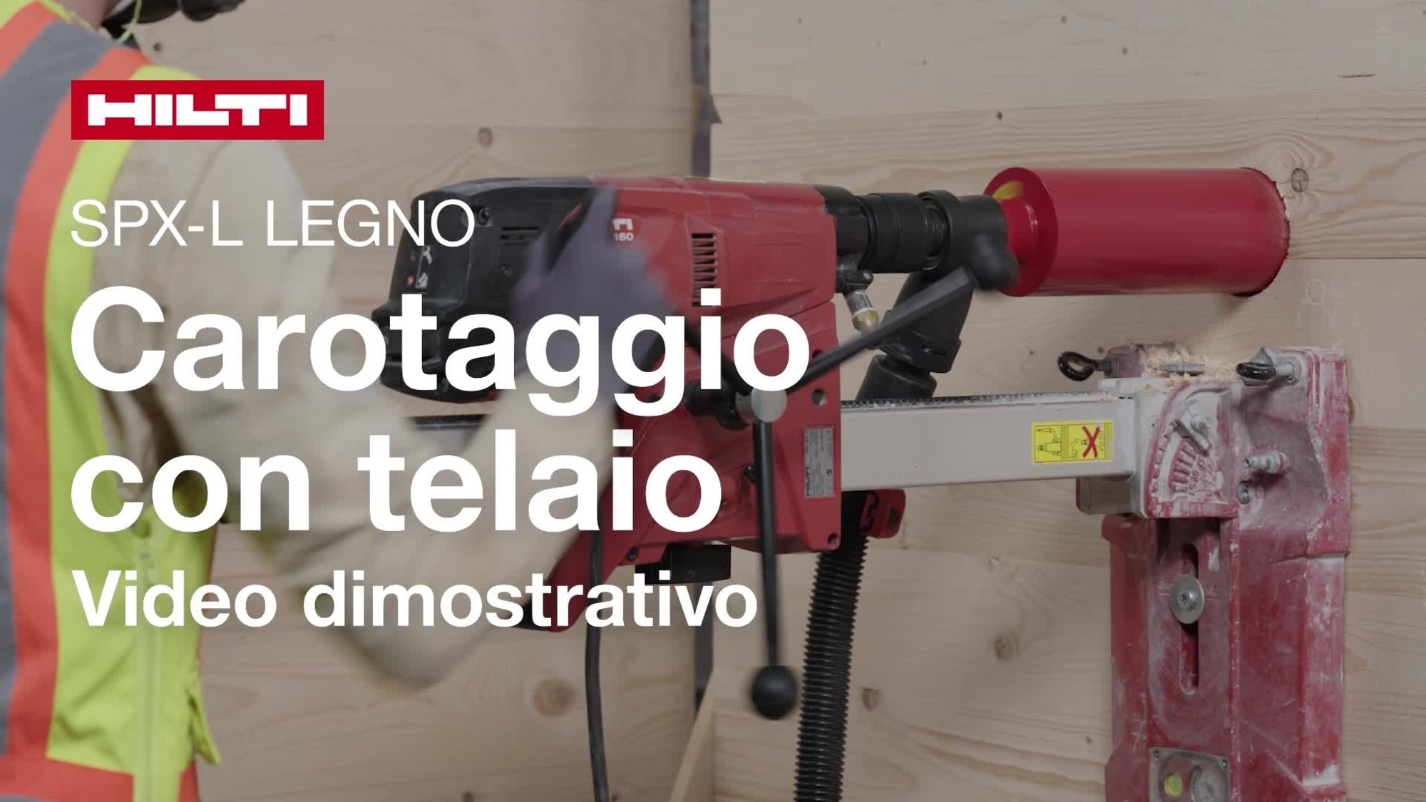 Video didattico sull'uso del carotaggio con telaio SPX SCX-L Wood.