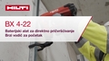 Video s uputama o korištenju bežičnog alata za zabijanje čavala za beton BX 4-22. Ovaj video predstavlja vodič za brzi početak. Ovo je verzija za W1 i ROW.