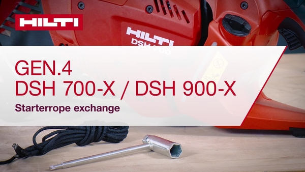 Instruktážní video o výměně startovacího lanka DSH 700-X/900-X (G4).