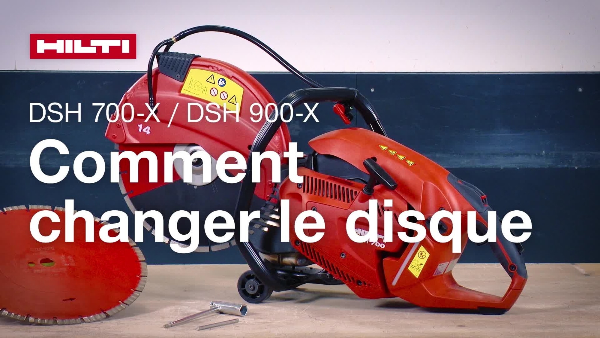 Comment remplacer le disque sur la DSH 700-X et la DSH 900-X.