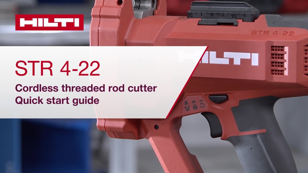 A how to video for the new NURON STR 4-22 threaded rod cutter. This video shows the setup, accessories and application of this tool. Standard outro sequence for HOL.