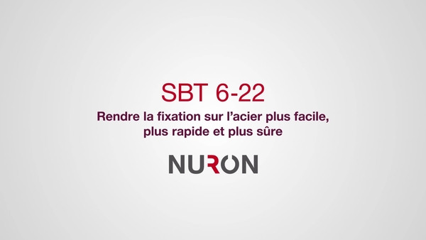 16x9 promotional video for the Nuron SBT 6-22. This video presents the features and benefits of this tool when fastening on steel.