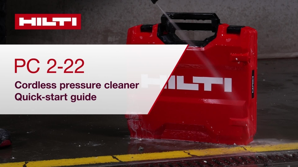 Insturctional video on how to operate a PC 2-22 pressure cleaner and give basic maintenance. 