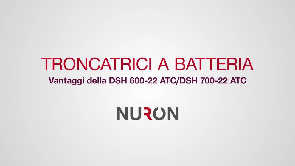 Il video di presentazione riguarda le troncatrici alimentate a batteria DSH 600-22 e DSH 700-22 di seconda generazione sulla piattaforma batteria Nuron. Il video mostra le caratteristiche e i vantaggi di entrambe le seghe.