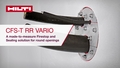 Anleitungsvideo für den Einbau von CFS-T RR Vario, einer maßgeschneiderten Brandschutz- und Abdichtungslösung für runde Öffnungen. 