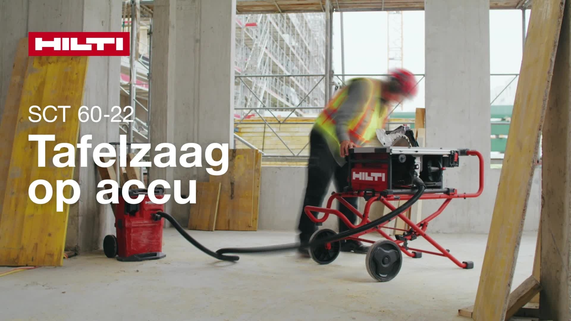 Video functies en voordelen voor nieuwe Nuron SCT 60-22-tafelzaag. Een krachtige machine en eerste accu-tafelzaag voor hout.
