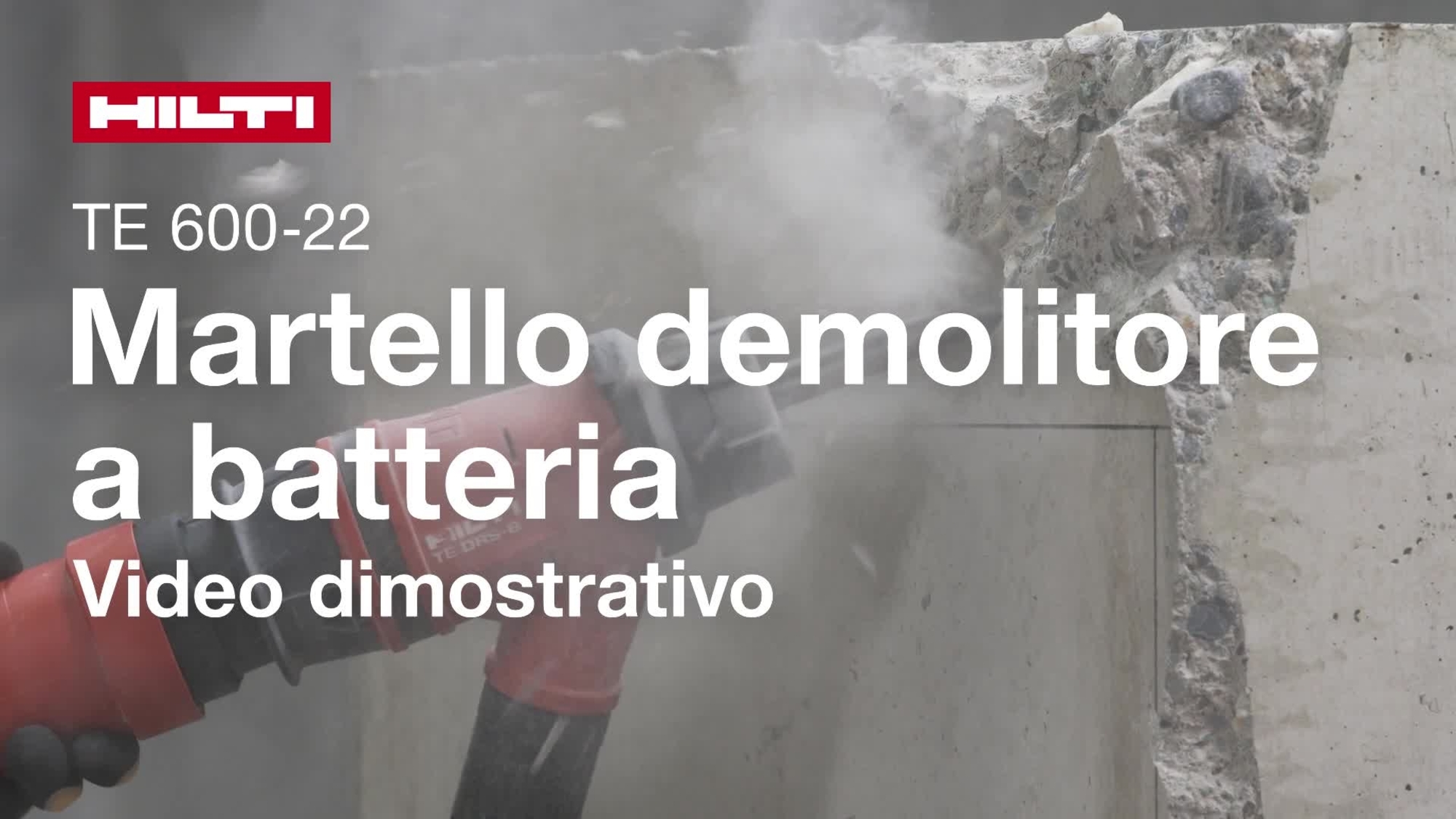 Video di istruzioni su come utilizzare correttamente il martello demolitore a batteria TE 600-22.