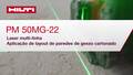 Vídeo de instruções sobre como usar o laser multilinhas PM 50MG-22 para aplicação de gesso cartonado. Este vídeo apresenta um guia de início rápido. Esta é a versão para W1 e ROW