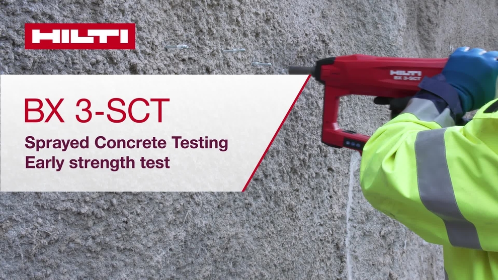 Instructional how-to video of the BX3-SCT on how to properly perform a propellant-free sprayed concrete testing in three simple steps.