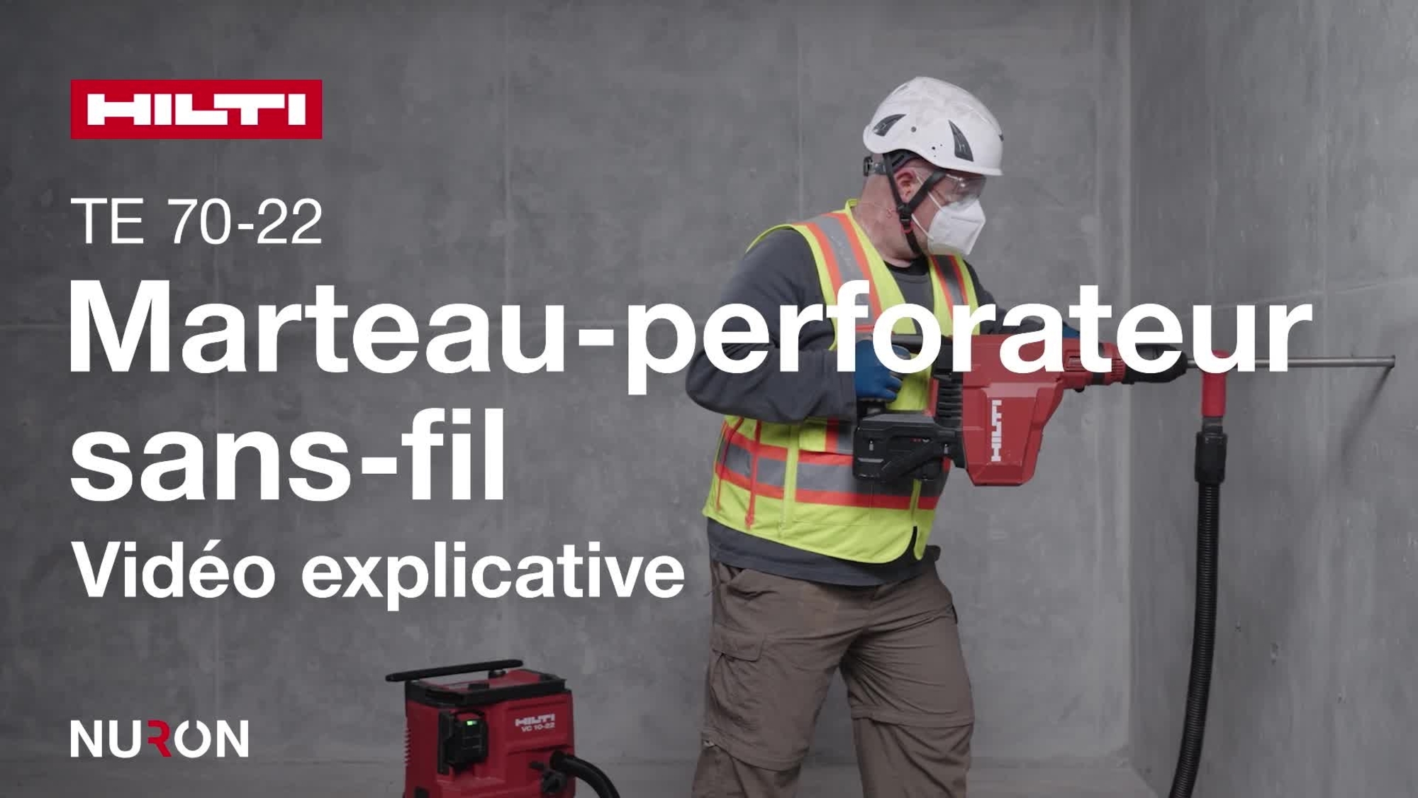 Cette vidéo fournit un guide pas à pas sur l'utilisation correcte et les caractéristiques clés du TE 70-22 Hilti. Apprenez à utiliser l’outil de manière sûre et efficace avec notamment des conseils d’installation, d’application et de maintenance.