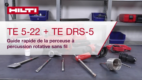 Instructional video on how to properly set up the cordless TE 5-22. (16:9, FR-CA) French Canadian language. (FRCA)