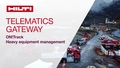 16x9 reklaminis vaizdo įrašas, skirtas „Hilti“'s „ON!Track telematics gateway“. Produktas, padedais klientams valdyti sunkią įrangą.