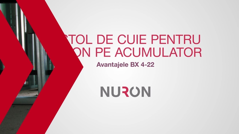 Videoclip promoțional care prezintă caracteristicile și beneficiile noului pistol de implantat cuie BX 4-22 pe acumulator. Acest material are un final Hilti standard pentru HOL.