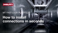This video demonstrates How to MT Fastlock. It provides a clear, step-by-step guide to ensure a quick and secure installation process. This includes the HOL video aswell as the YouTube clip for social media.