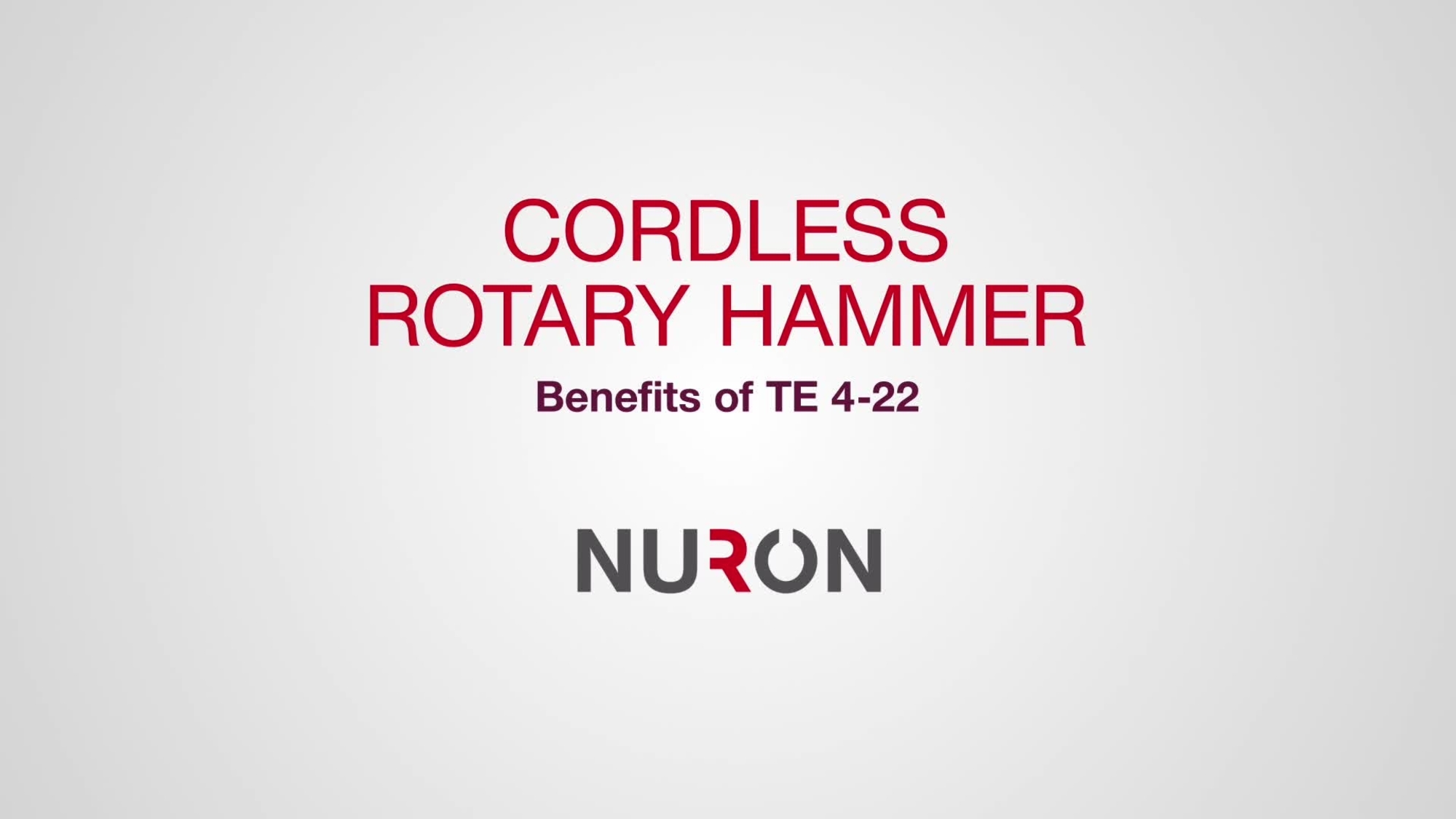 Introducting   the new groundbreaking rotary hammer TE 4-22 - now stronger, lighter and   safer!