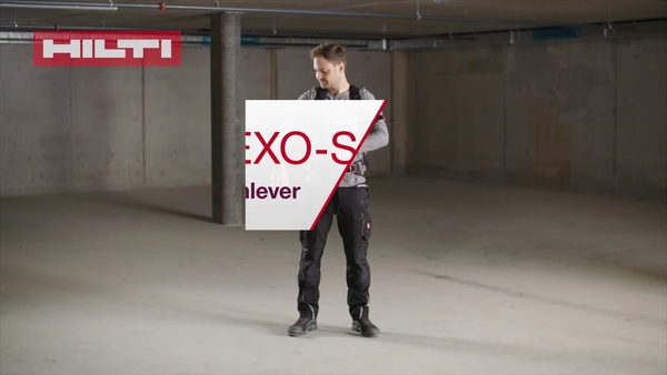 Ein Anleitungsvideo zum Abnehmen des EXO-S Exoskeletts. Eine Abfolge von Schritten zum Abnehmen des Exoskeletts.