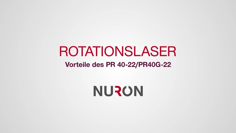 Das Präsentationsvideo PR 40-22 / PR 40G-22 zeigt die Funktionen und Vorteile unserer neuen Rotationslaser auf der Nuron-Batterieplattform.