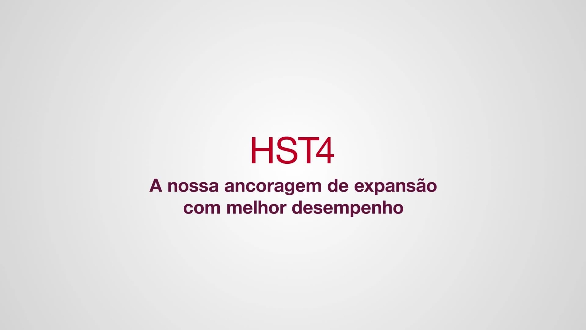Vídeo promocional que mostra as características e vantagens da nossa nova ancoragem de expansão HST4. Este recurso tem um formato 16:9 e a finalização Hilti padrão para HO