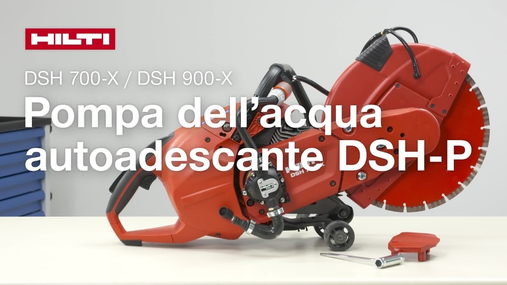 Video di istruzioni che mostra la pompa dell'acqua autoadescante di DSH 700-X / 900-X (G4).