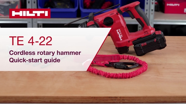 How to   setup and use the mobile rotary hammer TE 4-22 with a range of applications   and functions